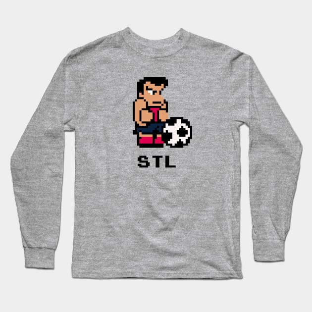 8-Bit Soccer - St. Louis Long Sleeve T-Shirt by The Pixel League